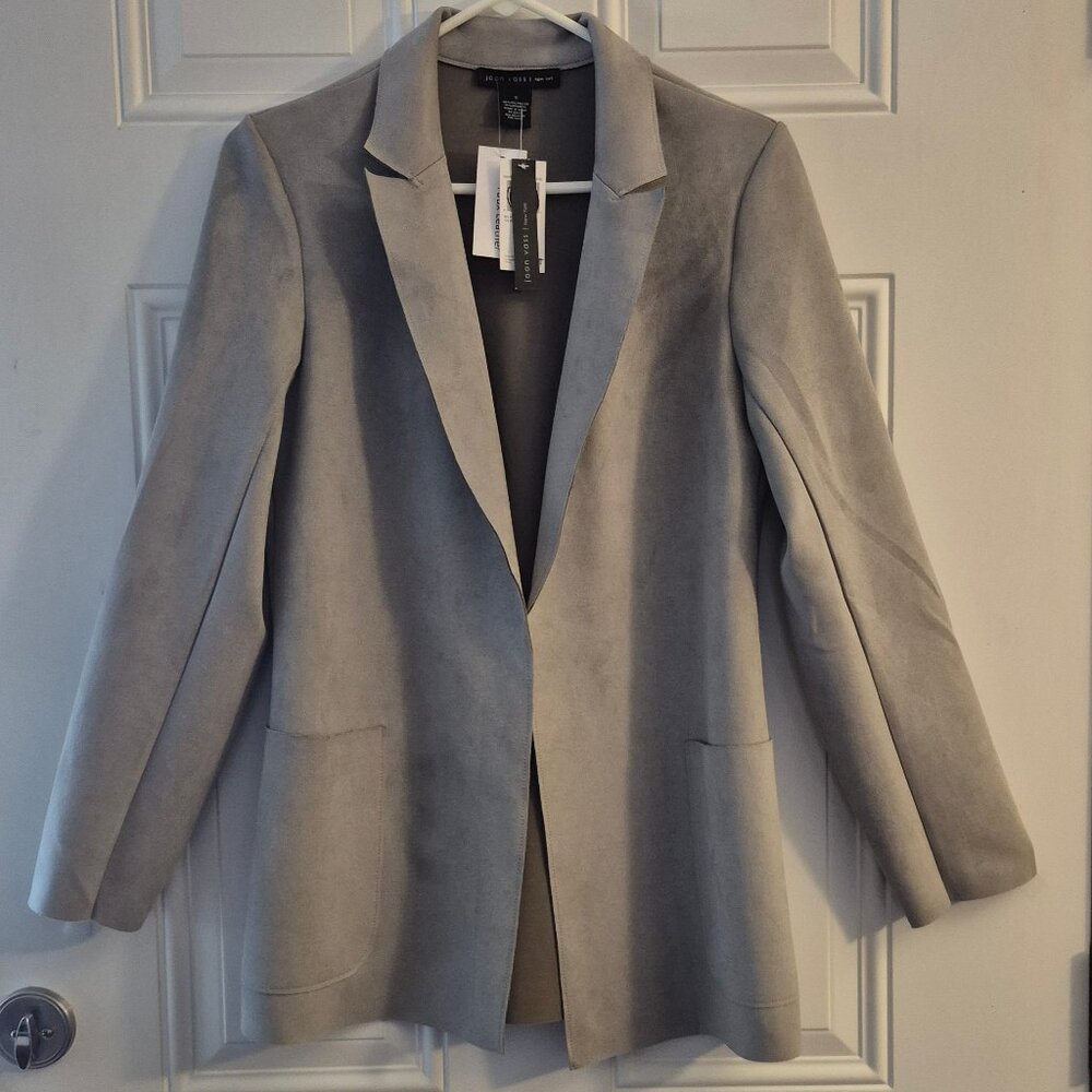 Ladies Jacket. Faux Suede. Joan Vass. Small